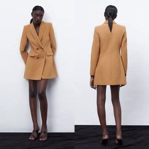 NWT BLOGGER'S FAVORITE! ZARA Camel Blazer